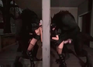 3D action with seductive zoophiles