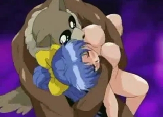 Insane bestiality anime with the beast