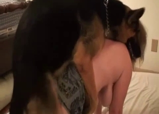 Intense banging with a black beast