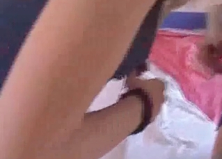 Pretty pussy serviced by a dog